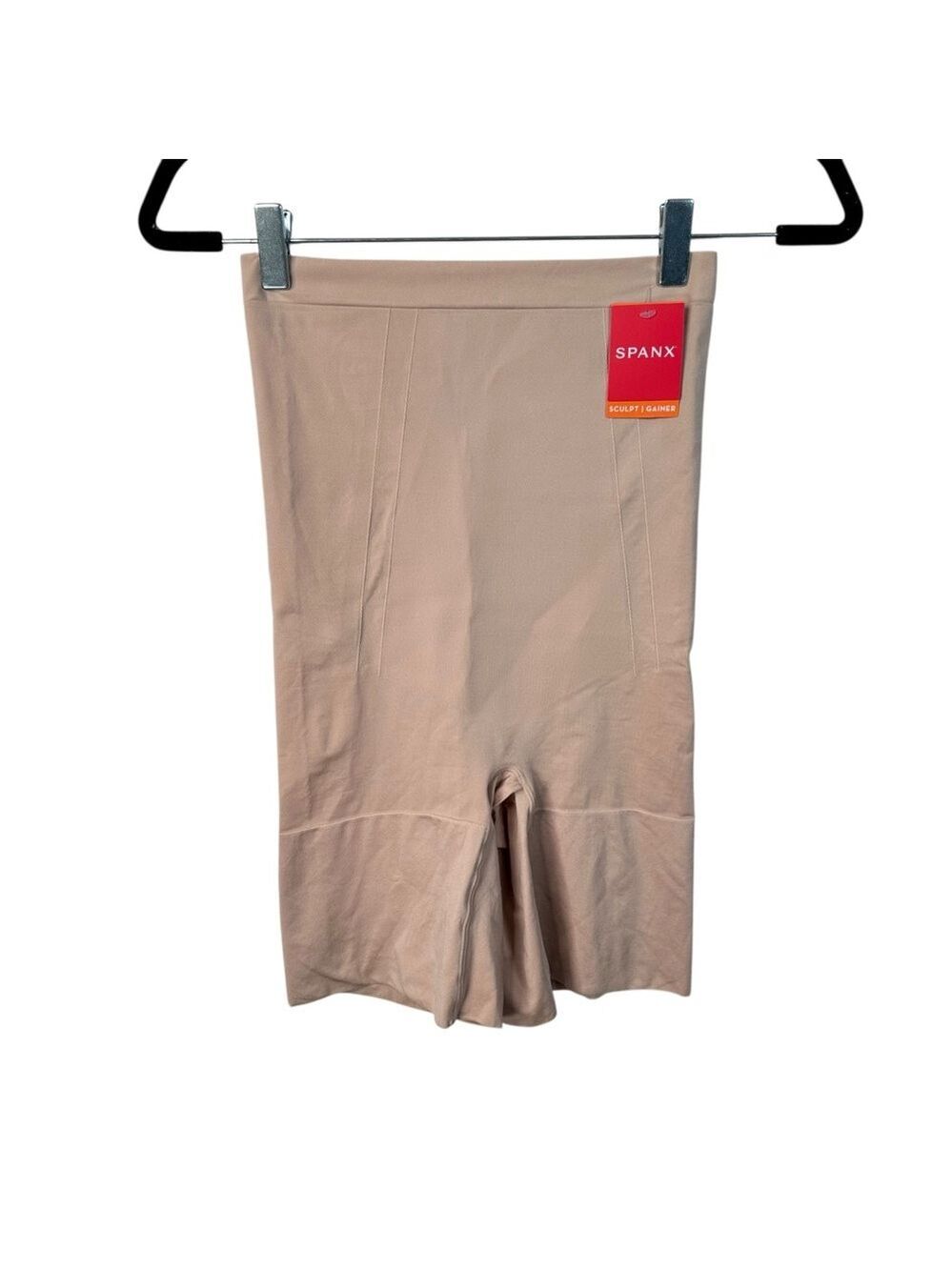 High Waisted Mid Thigh Shorts L Soft Nude NWT Seamless Smoothing Everydaycore